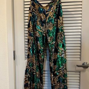 High Waisted Sequin Pants